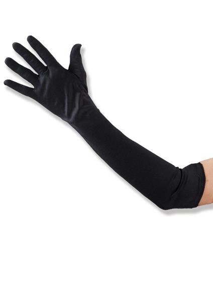 Guanti Neri In Cotone Elasticizzato L.Cm.50 Ca.