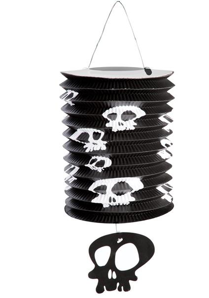 Lanterna in Carta C/ Teschi Diam. Cm. 15 H.Cm.30 Ca. Carnival Toys (4103)