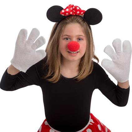 Set Topolina (Cerchietto, Guanti E Naso) In Busta con Cav.