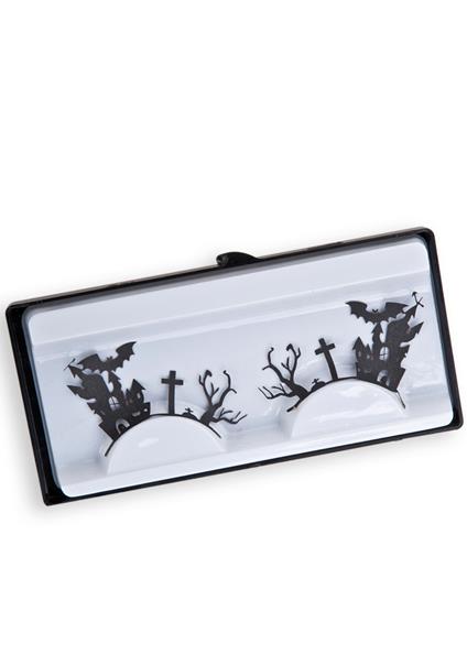 Ciglia Nere Adesive Halloween