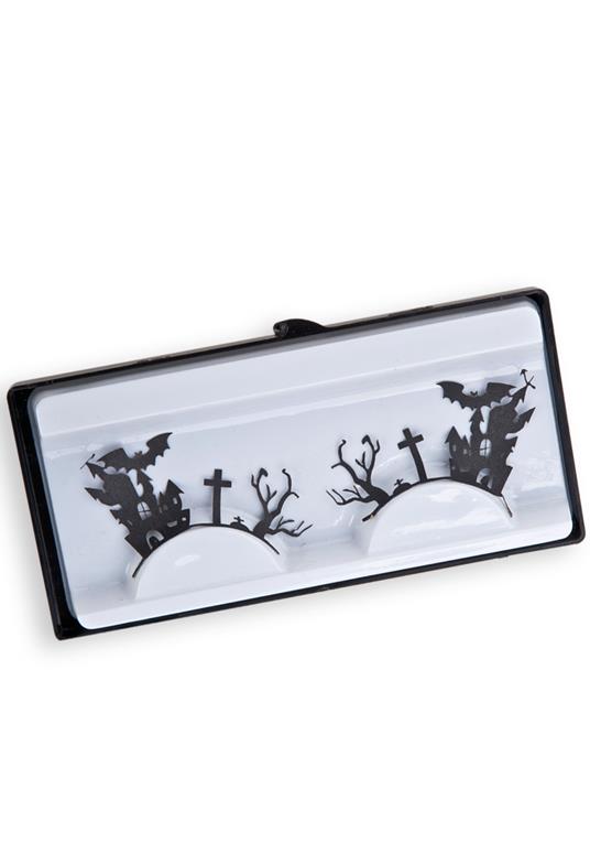 Ciglia Nere Adesive Halloween