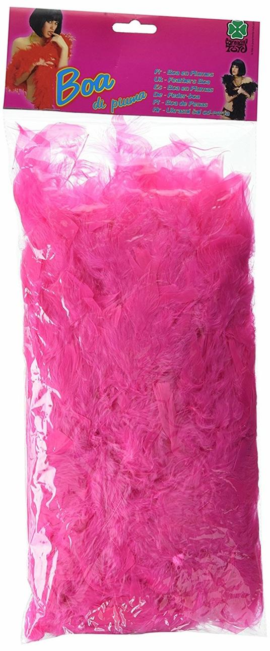 Boa di Piume Lusso Rosa L.Cm. 180 Ca. Gr.55 Ca. Carnival Toys (8227)