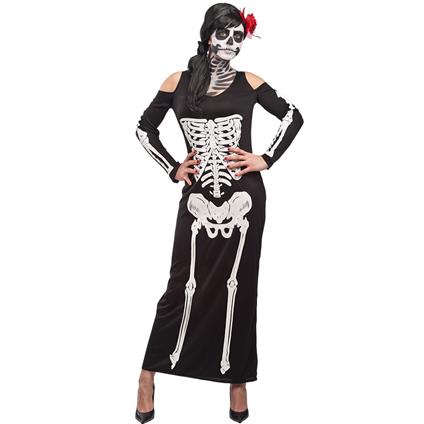 Costume Lady Skeleton T.U. S-M