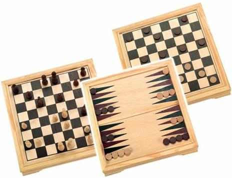 Scacchi Dama Legno 7 in 1 - 3