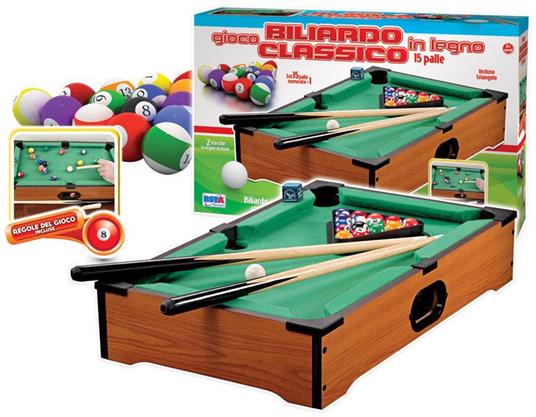 Biliardo da Tavolo - Ronchi Supertoys - Calciobalilla e calcio da tavolo -  Giocattoli