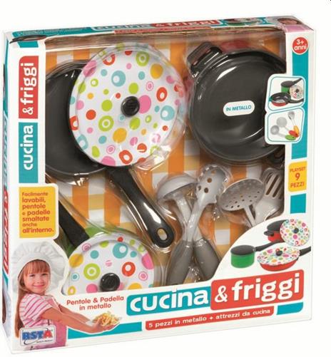 Set da Cucina in Metallo 9 Pezzi - 2