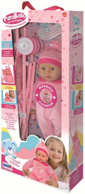 BAMBOLA C/PASSEGGINO 40cm - 2