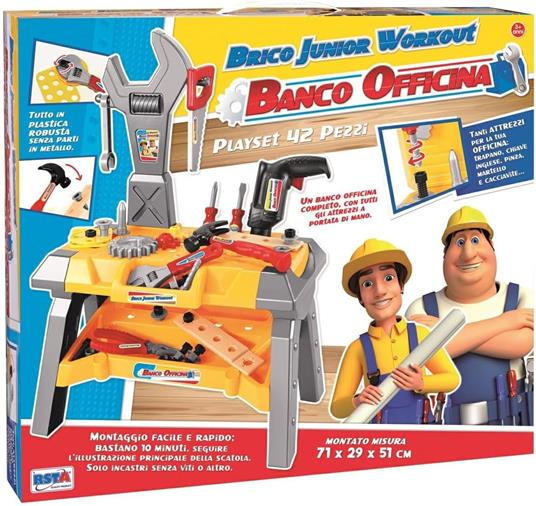 Banco officina Brico Junior 42 pezzi. Ronchi Supertoys 10943