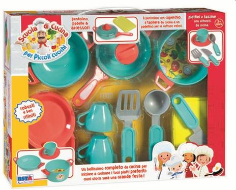 Scuola di Cucina per Piccoli Cuochi. Playset Padella Pentola e Accessori - 2