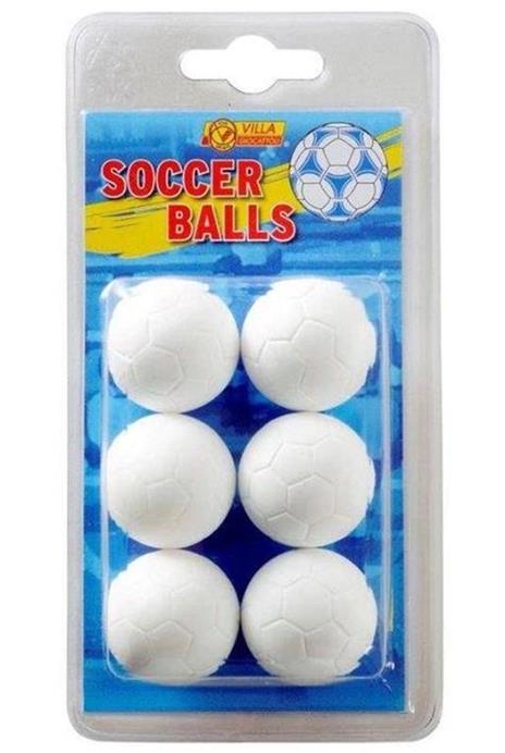 Palline per calciobalilla giocattolo in blister da 6 pezzi - 72