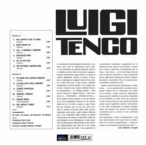 Luigi Tenco (Limited Edition - Clear Yellow Vinyl) - Vinile LP di Luigi Tenco - 3