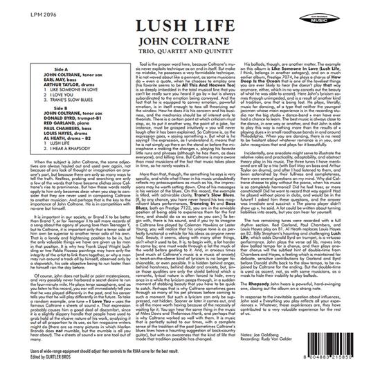 Lush Life (Limited Edition - 180 gr.) - Vinile LP di John Coltrane - 3