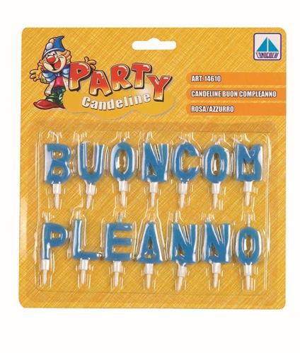 Buon Compleanno. 24 Candeline Rosa Azzurre