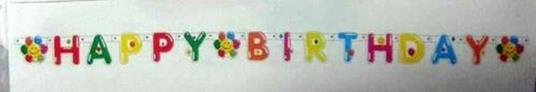 Palloncini. Scritta Happy Birthday
