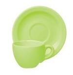 Excelsa trendy, set 2 tazze caffè in ceramica colore verde, in ceramica