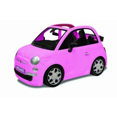 Fiat 500 Rosa. Auto Per Bambola