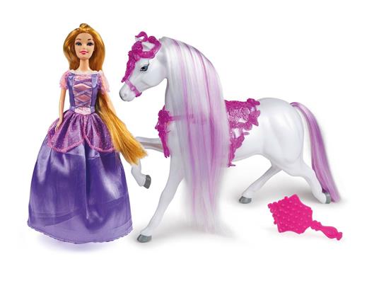Princess Rapunzel Con Cavallo