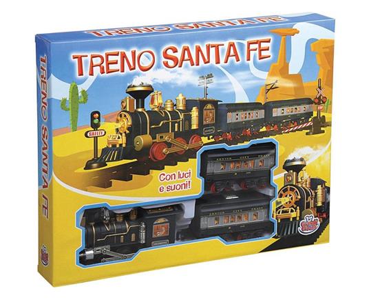 DeAO Treno Classico Natalizio Con Luci, Suoni E Fumo – Set Binari Con Locomotiva E 3 Carri Per Bambini, Decorazione Albero - 3