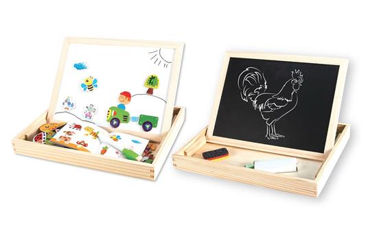 Giochi In Legno. Lavagna 2 In 1 Fattoria