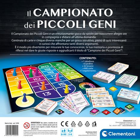 Il Campionato dei Piccoli Geni. Gioco da tavolo - 4