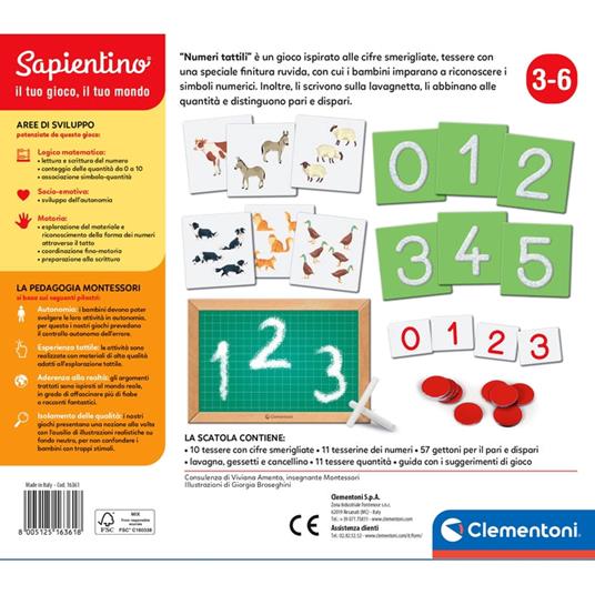 Montessori Numeri Tattili - 3