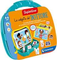 Giocattolo Clementoni Sapientino - Valigetta del Dottore, Kit Medico Bambini 4-6 Anni, Schede Educative Clementoni