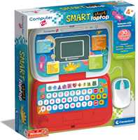 Giocattolo Clementoni - Computer Kid Smart Laptop Educativo Bambini 4+ Anni, 30 attività Educative, Gioco Elettronico Clementoni