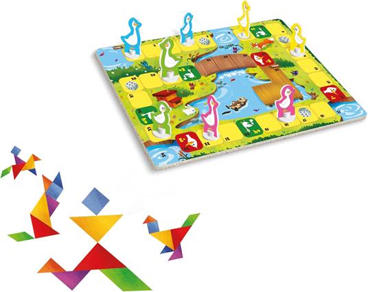 2in1 Gioco dell'Oca + Tangram (16577) - 2