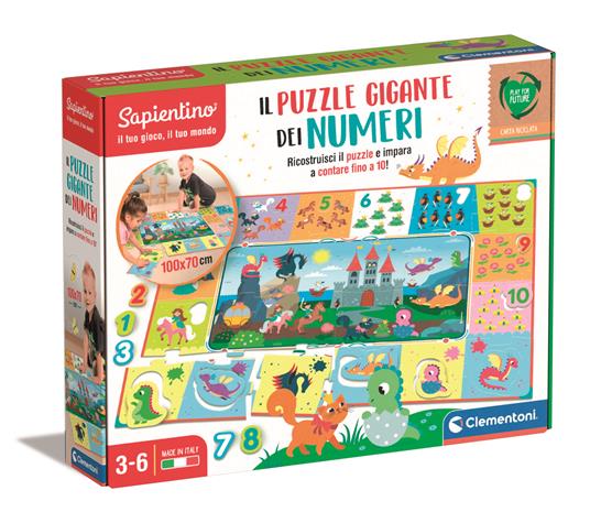 Sapientino Classic Educ Games Puzzle Gigante dei Numeri