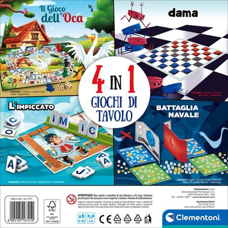 4in1 Giochi da tavolo - 4