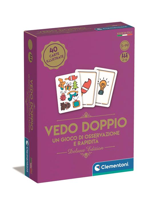 Clementoni: Ricreativi Giochi Di Carte Vedo Doppio Deluxe