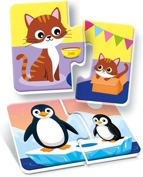 Clementoni Sapientino Baby - Mamme e Cuccioli, Gioco Educativo per Bambini 1-3 Anni, Flashcards - 2