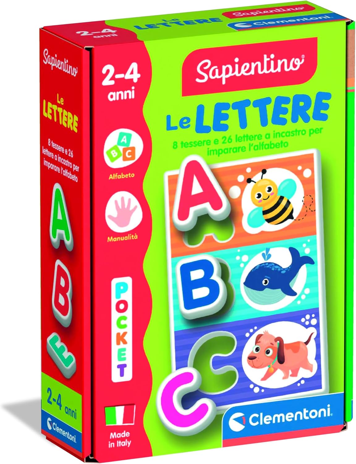 Clementoni Sapientino - Schoolvoorbereidend Sprekend Leerspel Voor Kinderen Van 4-6 Jaar Met Interactieve Pen Voor Woorden, Logica En Rekenen