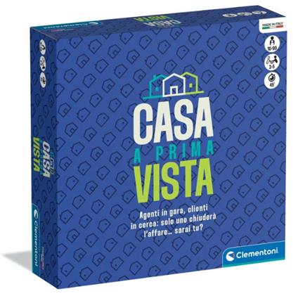 Casa a Prima Vista, Gioco da Tavolo Ispirato al Programma TV, Sfida tra Agenti Immobiliari e Acquirenti, Vendi o Compra la Casa Perfetta, Anni, Lingua Italiana, Clementoni,eta 10-99