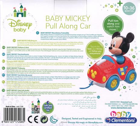 Clementoni Baby Mickey Macchina Trainabile (2517208) - 2