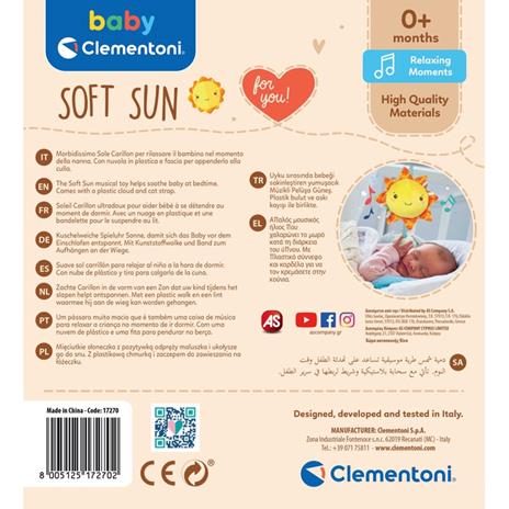 Baby Clementoni - Soft Sun Musical Peluche - 5