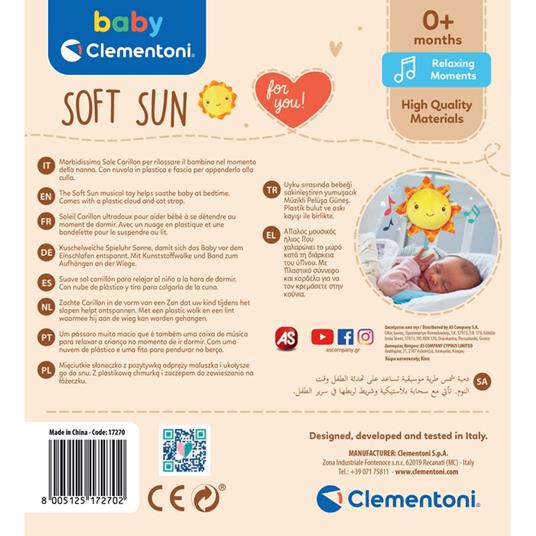 Baby Clementoni - Soft Sun Musical Peluche - 5