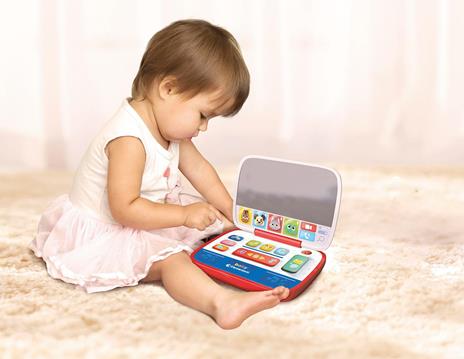 Clementoni Baby Mini Laptop, Computer Educativo Bambino 12-36 Mesi, Centro attività Prima Infanzia, Insegna Lettere, Numeri - 4