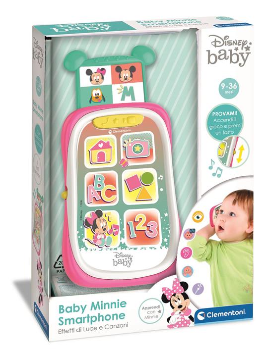Clementoni: Baby  Prima Infanzia Disney Baby Minnie Smartphone New