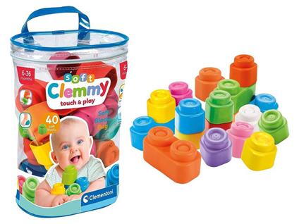 Soft Clemmy - Sacca 40 mattoncini morbidi prime costruzioni