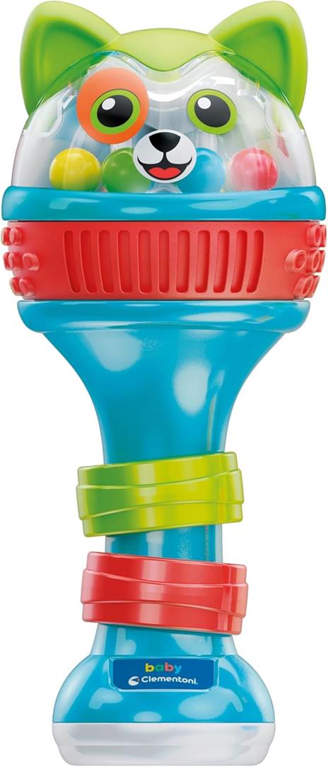 Clementoni Baby Baby Maracas Amici Cuccioli, Sonagli Interattivo Bambini 6-36 Mesi, con Palline, Effetti Sonori e Melodie - 6