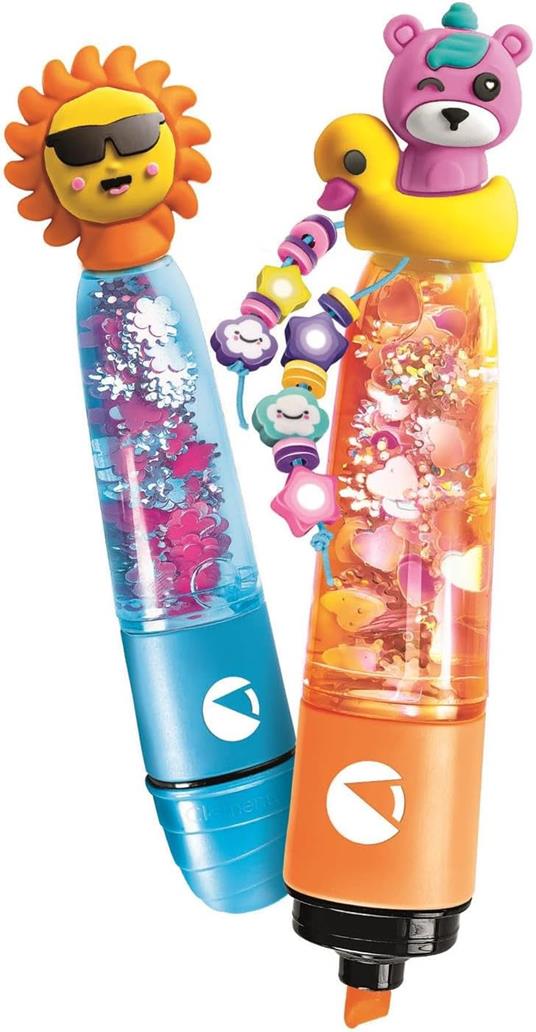 Clementoni Idea - Create Your Highlighters: Crazy Summer, Laboratorio degli Evidenziatori Personalizzati, Kit Creativo - 2