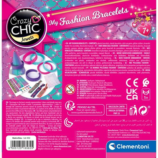 Crazy Chic Braccialetti My Fashion Bracelets. Clementoni 18582 - 3