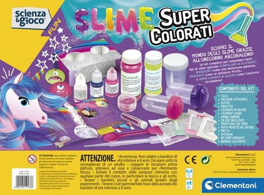 Slime Super Colorati - Clementoni - Scienza e gioco - Scientifici -  Giocattoli