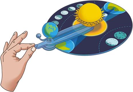 Clementoni Scienza e Gioco Lab - Il Sistema Solare, Orbita di Terra e Luna, Gioco Scientifico Bambini 6+ Anni - 5