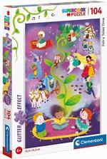 Clementoni Puzzle Glitter 104 Pz Fairy Tales Time