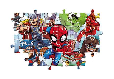 Clementoni Play For Future Marvel Super Hero 24 pezzi materiali 100% riciclati Made in Italy, puzzle bambini 3 anni+, 20262 - 4