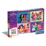 Puzzle Disney Princess - 1x12 + 1x16 + 1x20 + 1x24 pezzi