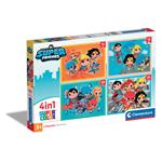 Puzzle Dc Superfriends - 1x12 + 1x16 + 1x20 + 1x24 pezzi