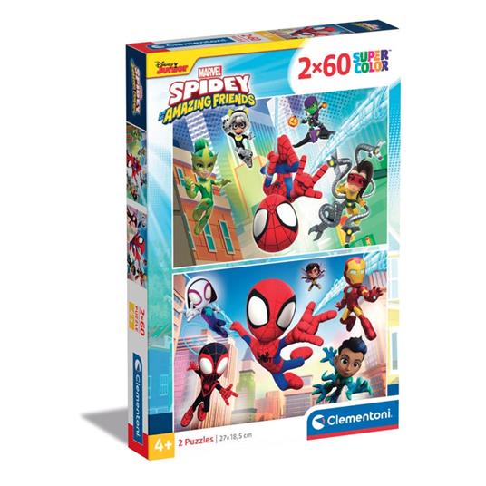 Marvel Spidey and his amazing friends multi puzzle 2x60 pezzi ...